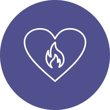 vektör illüstrasyonu, kalp simgesi