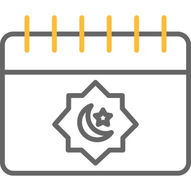 Takvim simgesi vektör illüstrasyonu