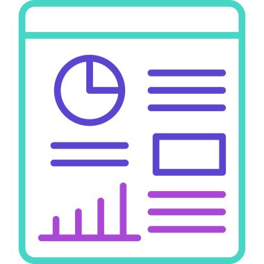 Analizler. Web simgesi basit tasarım