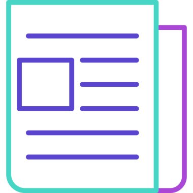 Belge simgesinin vektör illüstrasyonu