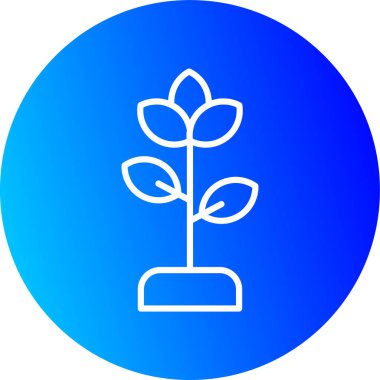 Çiçek simgesinin vektör illüstrasyonu