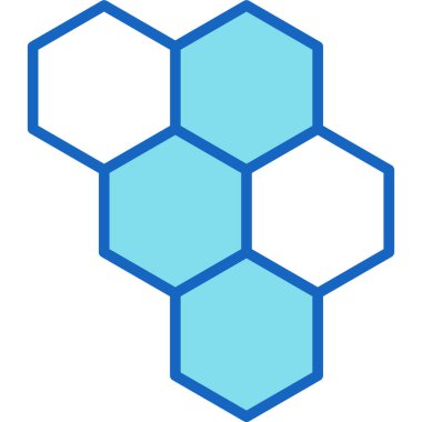 Bal peteği. Web simgesi basit illüstrasyon