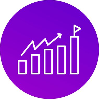 Bir pasta diyagramının vektör illüstrasyonu