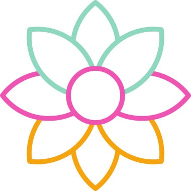 Güzel bir çiçeğin vektör çizimi