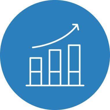 Modern grafik simgesinin vektör illüstrasyonu