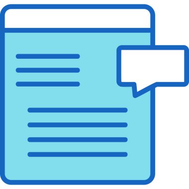 ileti vektör illüstrasyonu, basit simge