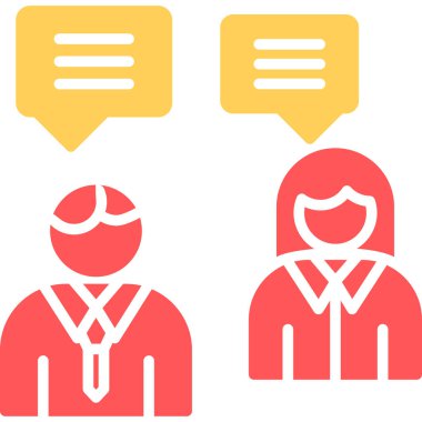 iş adamları sohbet simgesi