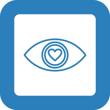 Göz. Web simgesi basit illüstrasyon