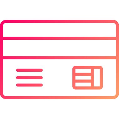 Kredi kartıyla. Basit resimleme