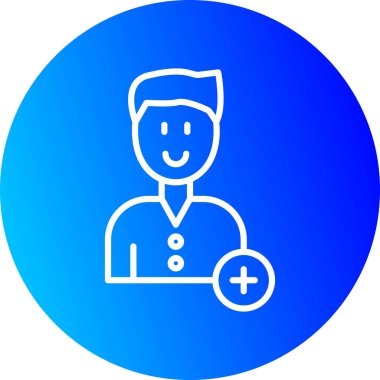 Tıbbi maskeli bir adamın vektör çizimi