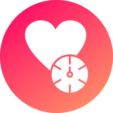 kalp modern ikon vektör illüstrasyonu