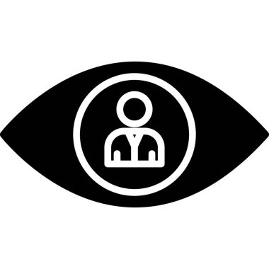 Kolayca değiştirebilen veya düzenleyebilen göz vektör simgesi