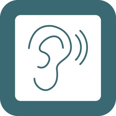 kulak simgesi vektör illüstrasyonu