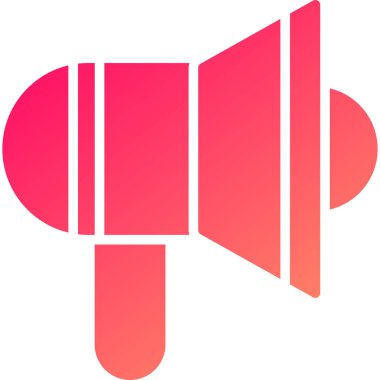 megafon simgesi, vektör illüstrasyonu