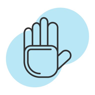 El işaretinin vektör çizimi