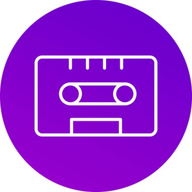 Müzik çalar simgesinin vektör illüstrasyonu