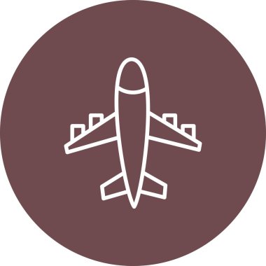 Uçak. Web simgesi basit illüstrasyon