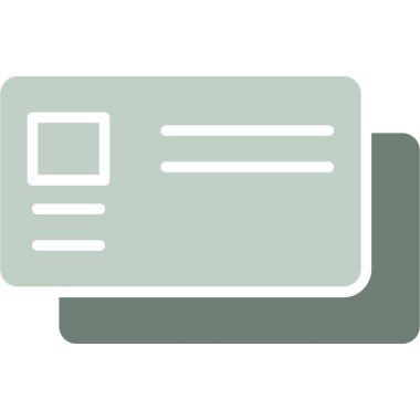 kart nakit finans simgesi düz stil