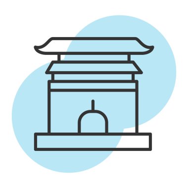 Japon yemekleri, Çin ikonu vektör illüstrasyonu