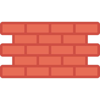 duvar simgesi vektör illüstrasyonu