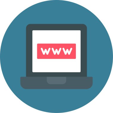 www vektör renk çizgisi simgesi