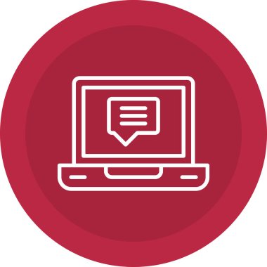 Konuş. Web simgesi basit illüstrasyon