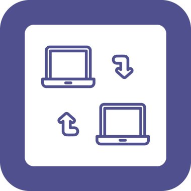 Web simgesi, basit vektör illüstrasyonu