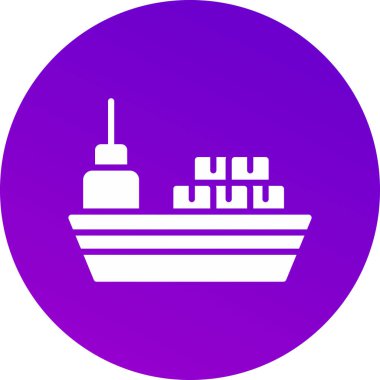 gemi vektör simgesi modern basit vektör çizimi