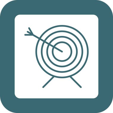 Tek bir simgenin vektör illüstrasyonu