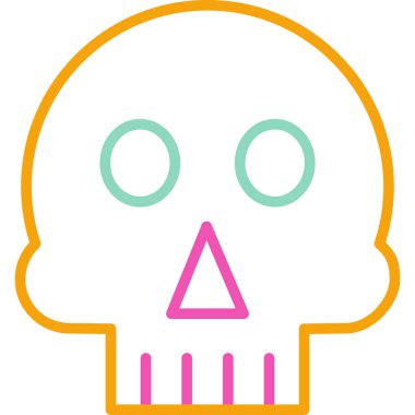 Cadılar Bayramı simgesi, vektör illüstrasyonu