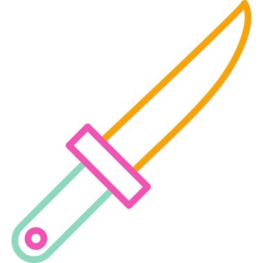 Bıçak. Web simgesi basit illüstrasyon