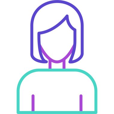 avatar. Web simgesi basit illüstrasyon