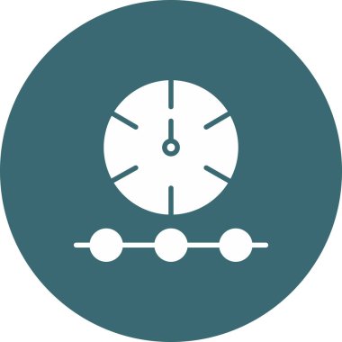 Saat. Web simgesi basit illüstrasyon