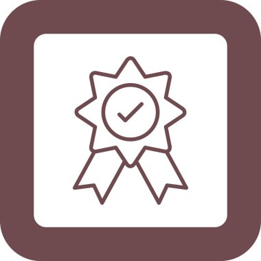 Madalya simgesinin vektör illüstrasyonu