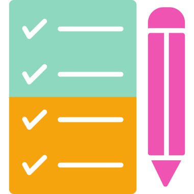 Liste. Web simgesi basit illüstrasyon