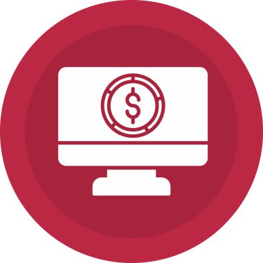 Bilgisayar. Web simgesi vektör illüstrasyonu