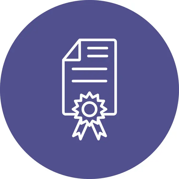 Belge simgesinin vektör illüstrasyonu