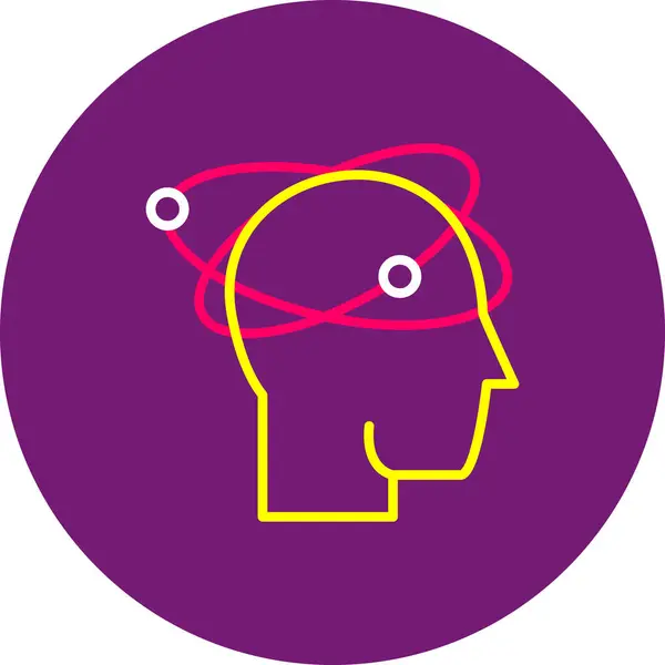 Dairesel çerçeveli insan kafası