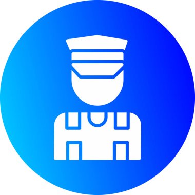 Bir polis memurunun vektör çizimi