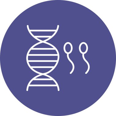 Genetik simgenin vektör illüstrasyonu