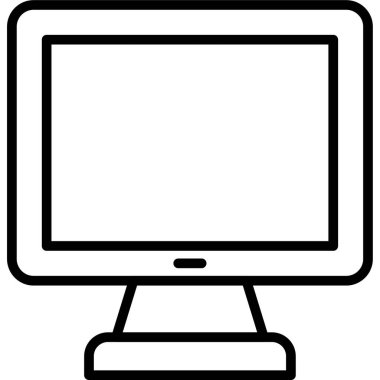 Bilgisayar görüntüleme simgesini ana hat biçiminde izle