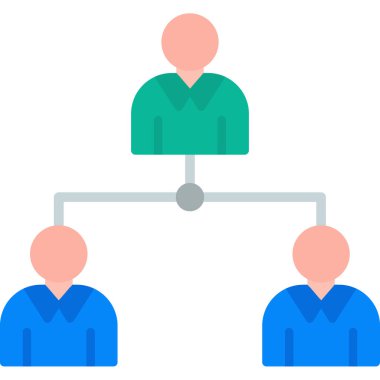 Takım çalışması simgesinin vektör illüstrasyon tasarımı