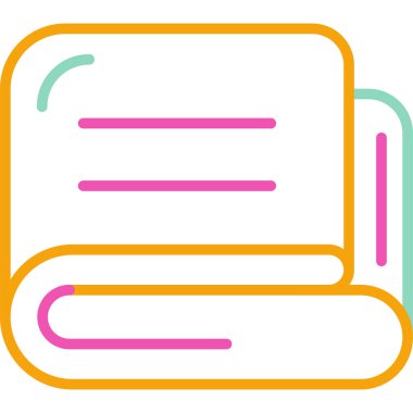 kitap simgesi, vektör illüstrasyonu