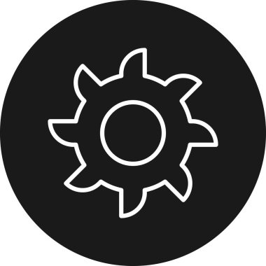 dişli simgesi vektör illüstrasyonu