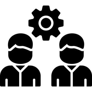 Takım. Web simgesi basit illüstrasyon