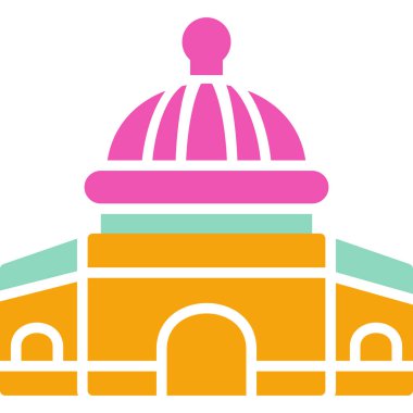 Üniversite. Web simgesi basit illüstrasyon