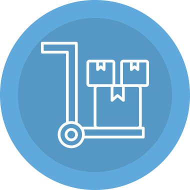 Alışveriş arabası simgesinin vektör çizimi