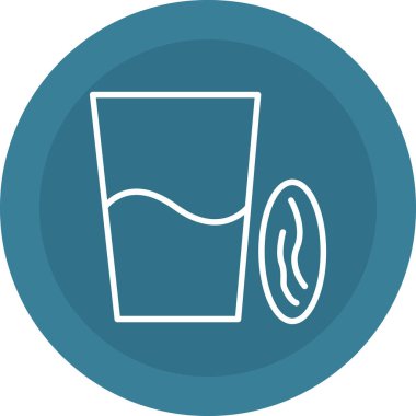 içecek simgesi, vektör illüstrasyonu