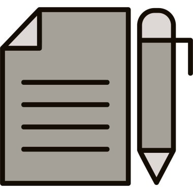 belge simgesi vektör illüstrasyonu