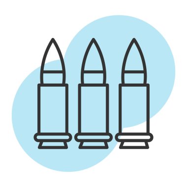 Web ve mobil uygulaması tasarımı, kurşun logo kavramı için beyaz arka plan üzerinde izole kurşun simge vektör